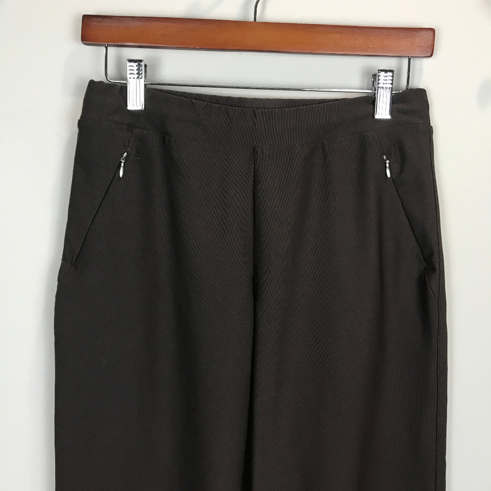 Lucy brown Size small wide leg cropped pants